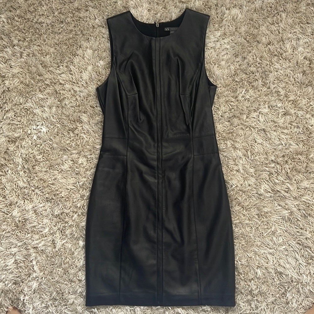 Armani Exchange leather dress